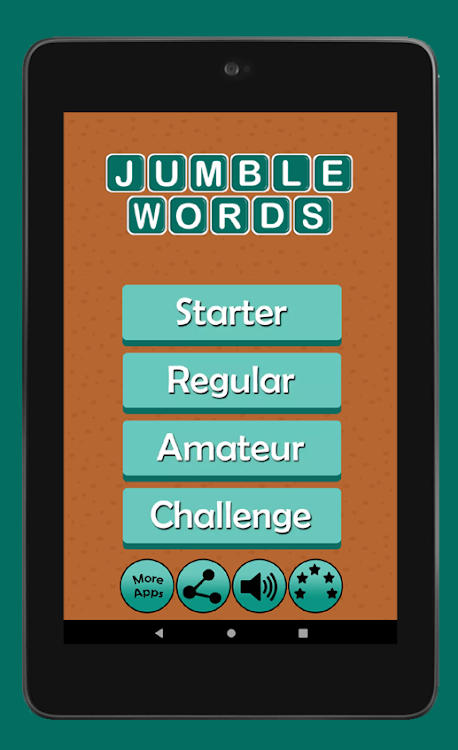 #8. Jumble Word Game (Android) By: ACKAD Developer.