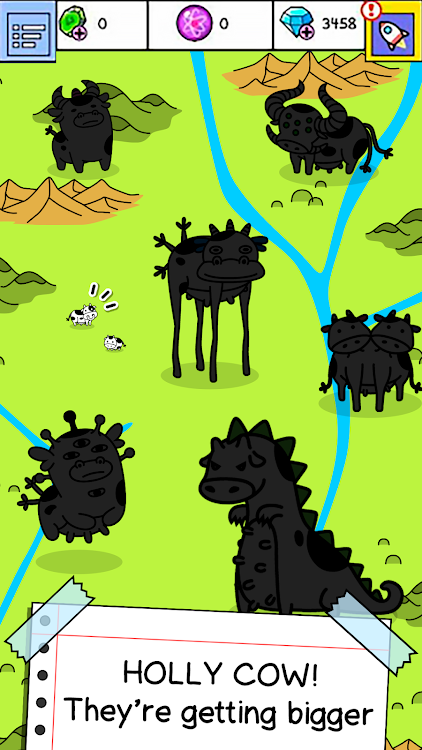 #4. Cow Evolution: Idle Merge Game (Android) By: Tapps Games