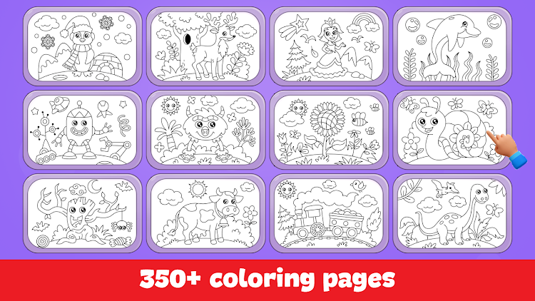 #2. Kids Coloring Game Color Learn (Android) By: kidsplaylearninggames.com