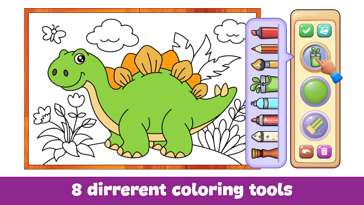 #4. Kids Coloring Game Color Learn (Android) By: kidsplaylearninggames.com