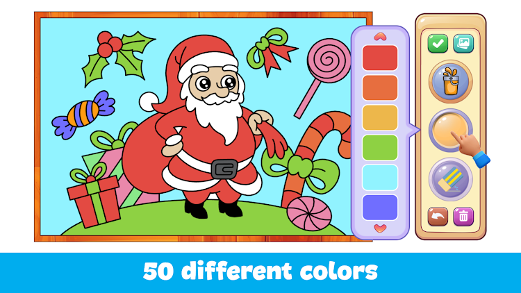 #7. Kids Coloring Game Color Learn (Android) By: kidsplaylearninggames.com