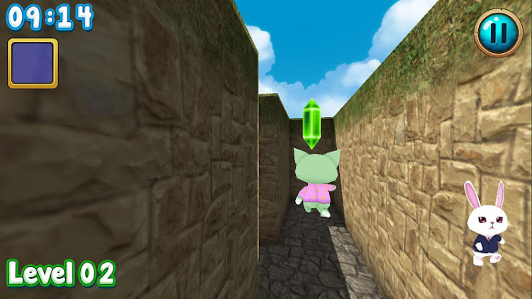 #5. Rabbit explore the 3D maze!! (Android) By: Yagasuri Games