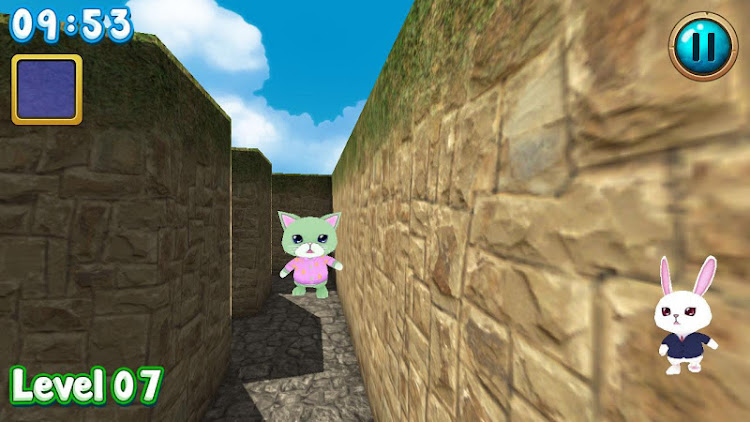 #7. Rabbit explore the 3D maze!! (Android) By: Yagasuri Games