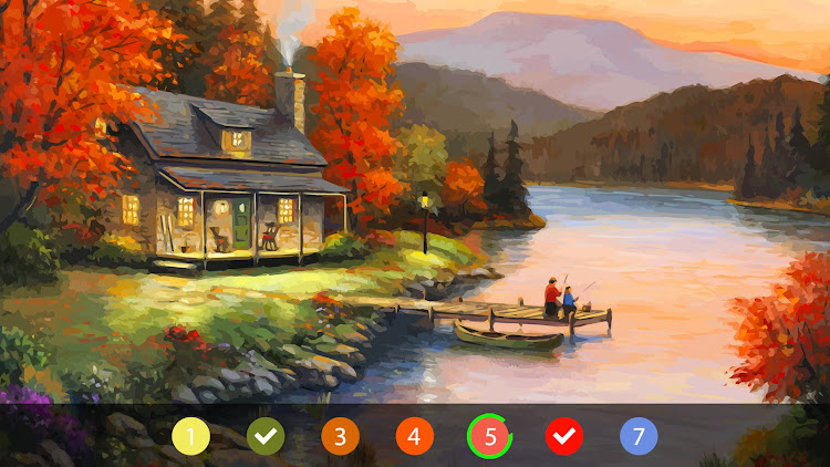 #3. ColorPlanet® Oil Painting game (Android) By: Games Vessel