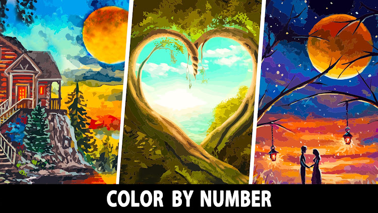 #7. ColorPlanet® Oil Painting game (Android) By: Games Vessel