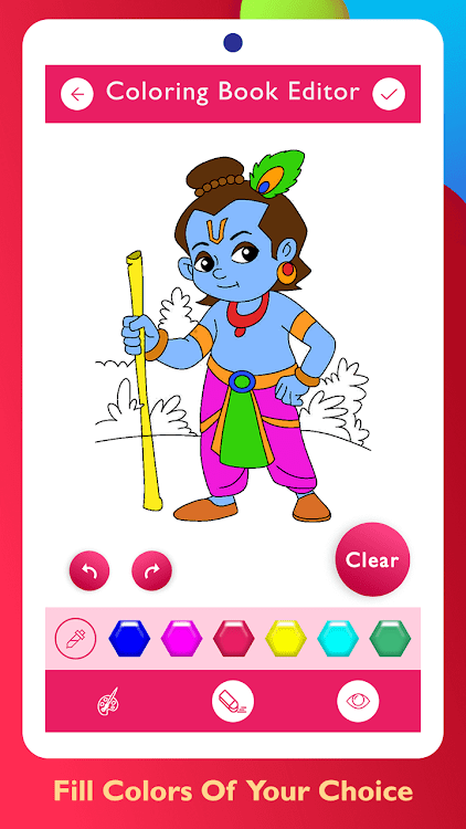 #4. Lord Krishna Paint and Colors (Android) By: HD Technolabs