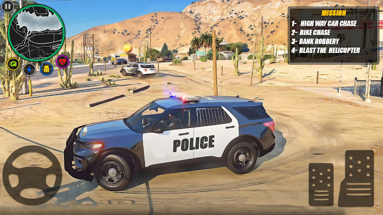 #10. Police Van Driving: Cop Games (Android) By: Elegant games