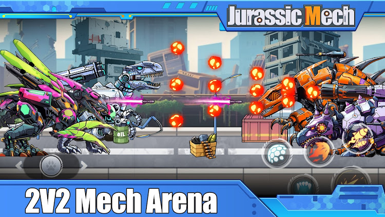 #8. Jurassic Mech: Dinosaur War (Android) By: MMGame Studios