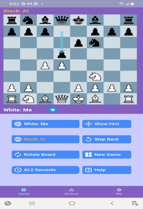 #6. Chess With AI (Android) By: Draco Group Inc