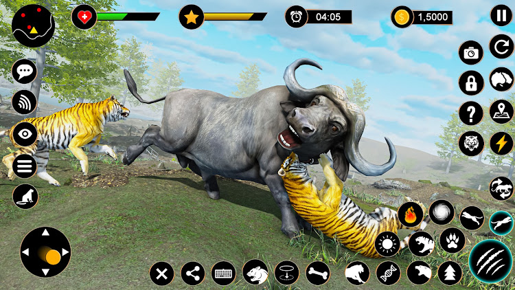 #5. Wild Tiger Simulator Animal 3D (Android) By: Fusion Games Studio