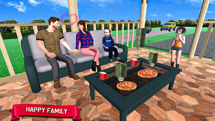 #7. Virtual Police Dad Sim 3D (Android) By: Gamepause Studio