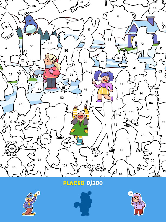 #8. Sticker Book: Color By Number (Android) By: Lion Studios Plus