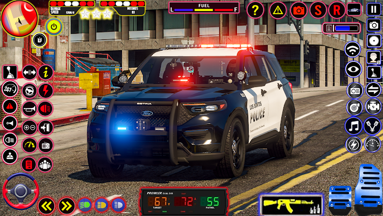 #3. Police Car simulator Cop Games (Android) By: Action Hive