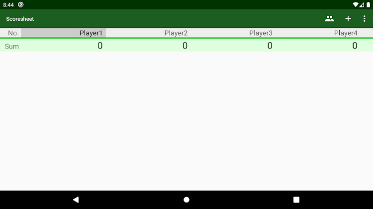 #5. Simple Score Sheet (Android) By: Dr. Uwe Grassmé