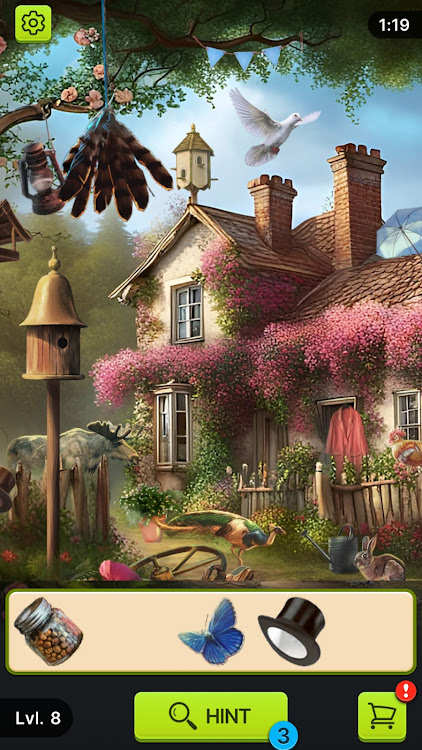 #4. Hidden Object Gardens (Android) By: BoomBit Games