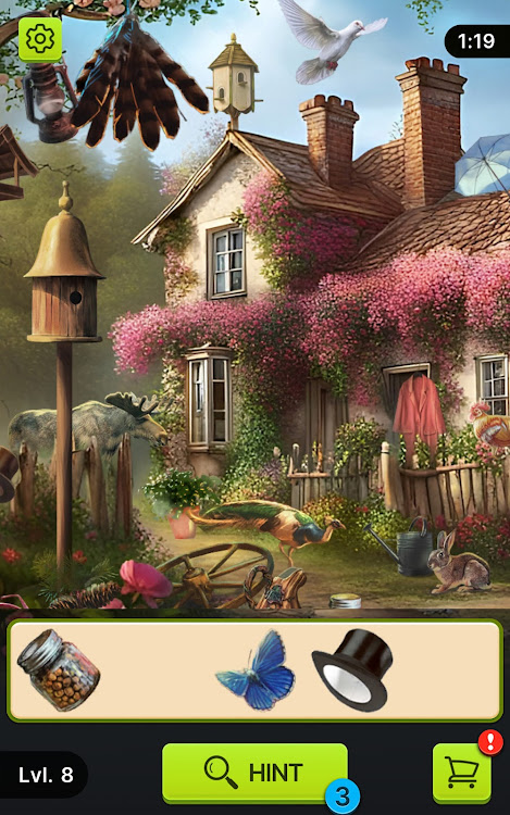 #10. Hidden Object Gardens (Android) By: BoomBit Games