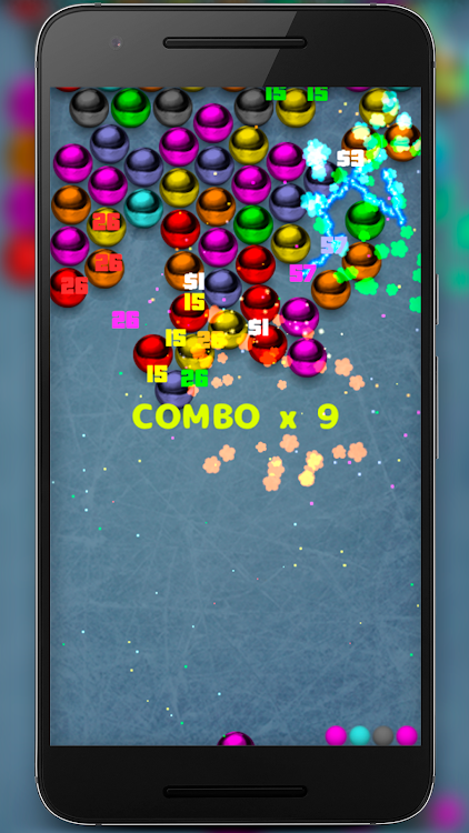 #5. Magnetic balls bubble shoot (Android) By: 100500GAMES LLC