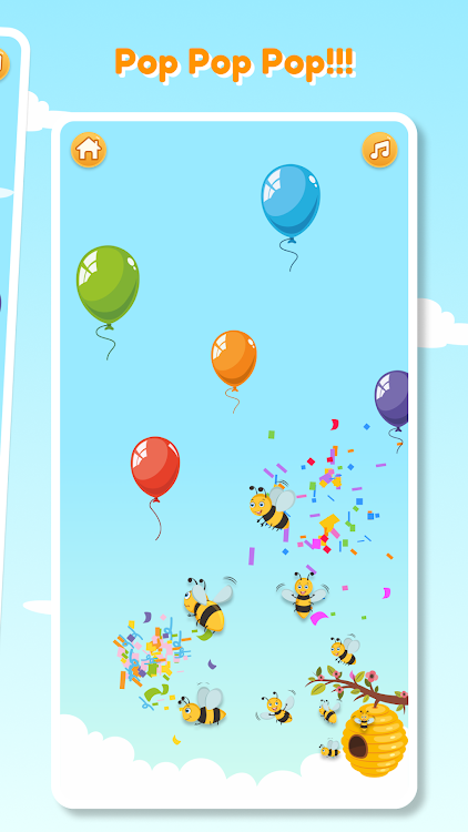 #5. Pop & Learn: Toddler Balloons (Android) By: Too Funny Artists