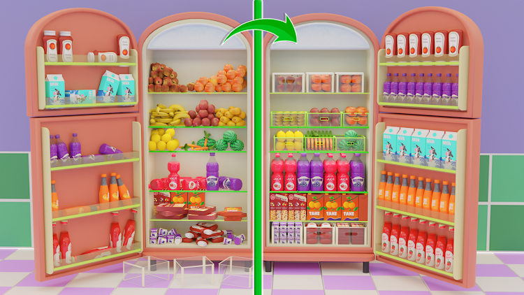 #7. Fill the Fridge 3D (Android) By: Kunhar Games