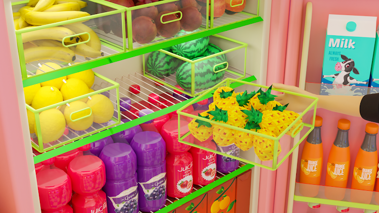 #8. Fill the Fridge 3D (Android) By: Kunhar Games