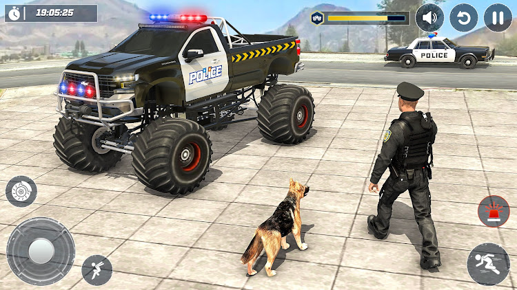 #6. Police 4x4 Monster Truck Games (Android) By: Bat Wings