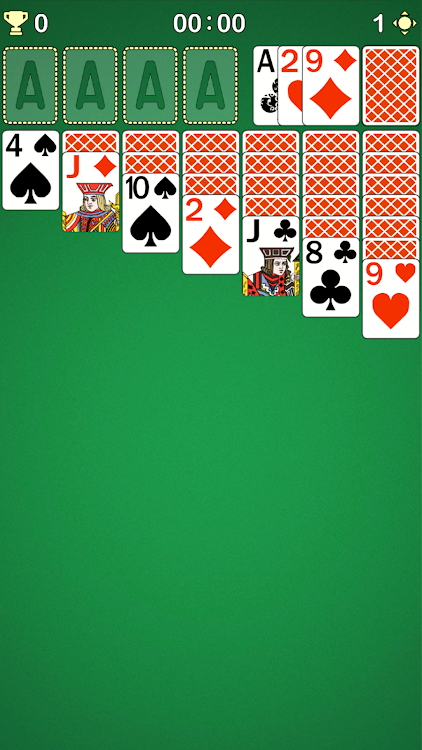 #2. Classic Solitaire "CardMaster" (Android) By: Red Gem Games