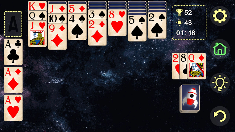 #4. Classic Solitaire "CardMaster" (Android) By: Red Gem Games