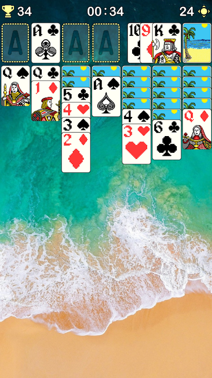 #9. Classic Solitaire "CardMaster" (Android) By: Red Gem Games