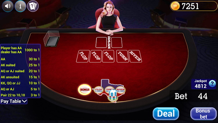 #2. Texas Holdem Progressive Poker (Android) By: Blue Wind Studio