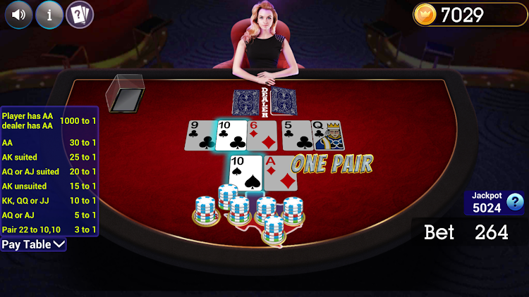 #5. Texas Holdem Progressive Poker (Android) By: Blue Wind Studio