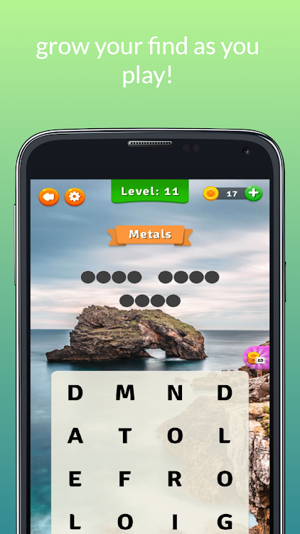 #3. Wonders of Words : word find (Android) By: appsahtout