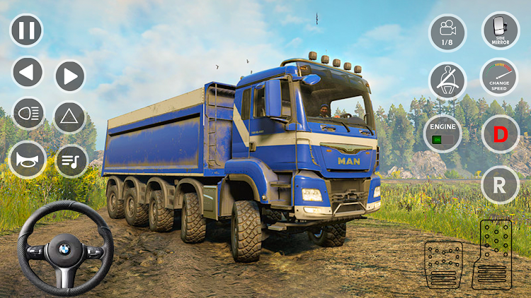 #2. Mud Truck Simulator 2023 (Android) By: Games Rack Studio