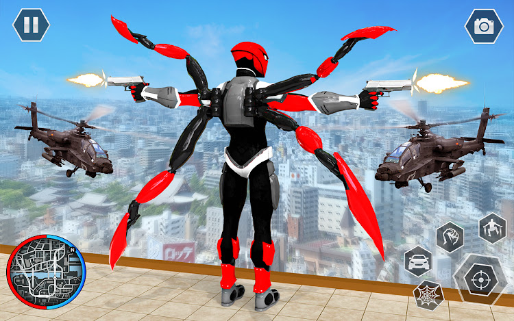 #5. Black Spider Rope SuperHero (Android) By: Gamepoint world