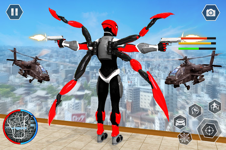 #9. Black Spider Rope SuperHero (Android) By: Gamepoint world