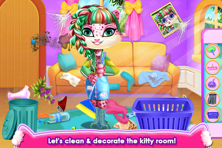 #6. Fluffy Kitty Hair Salon (Android) By: rosytales