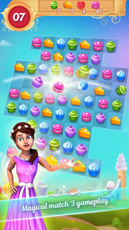 #8. Cupcake Match 3 Mania (Android) By: Yes Games Studio