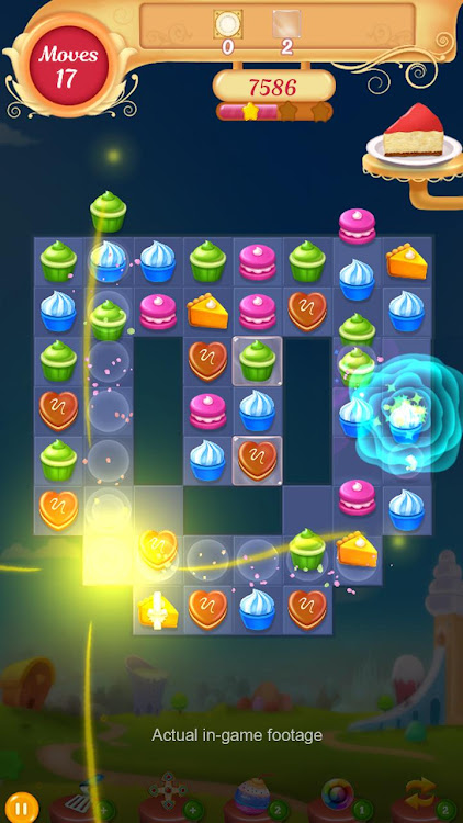 #10. Cupcake Match 3 Mania (Android) By: Yes Games Studio