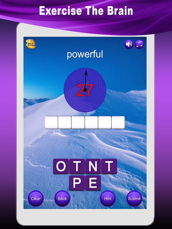 #8. Word Scramble Vocabulary Game (Android) By: Smarter Apps and Brain Games