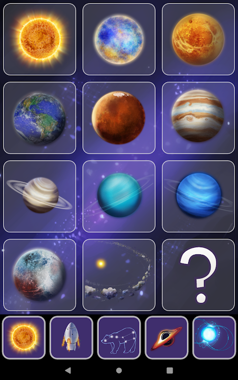 #9. Space game for kids Planets (Android) By: ALEXANDER BABKIN