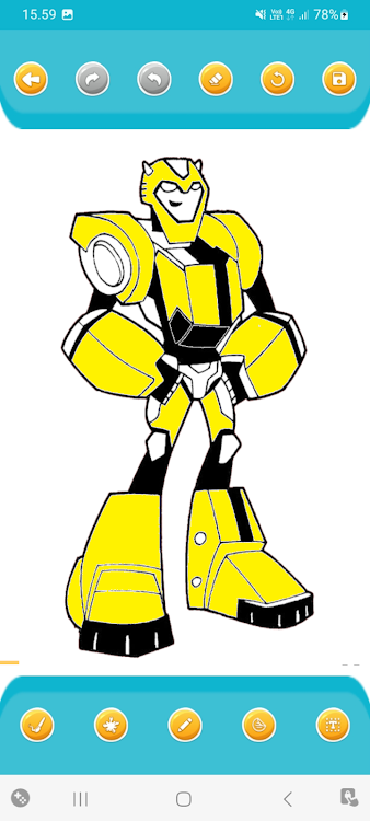 #4. Robot Man Coloring Books (Android) By: Zalea