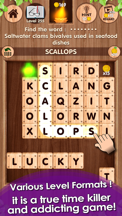 #7. Falling Word Games - Addictive (Android) By: LookMan Game