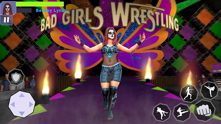 #5. Bad Girls Wrestling Game (Android) By: Fighting Arena