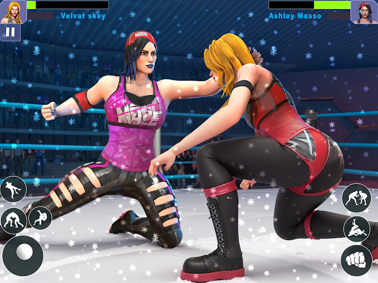 #10. Bad Girls Wrestling Game (Android) By: Fighting Arena