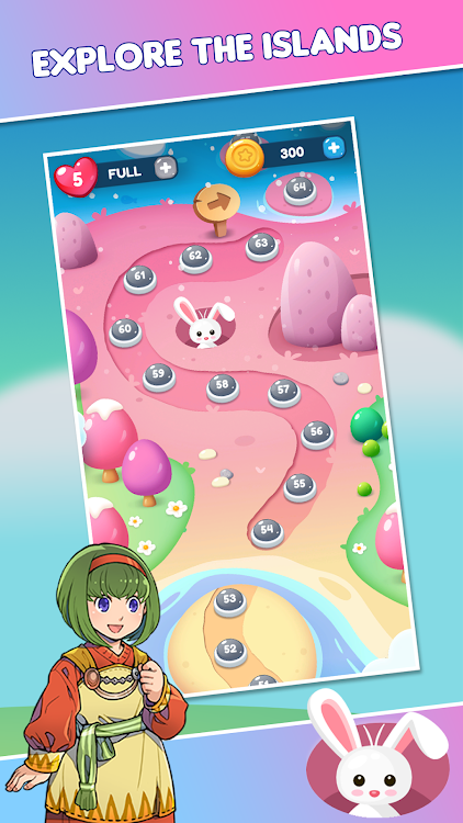 #4. Gems Blast - Match Puzzle (Android) By: Team V Games