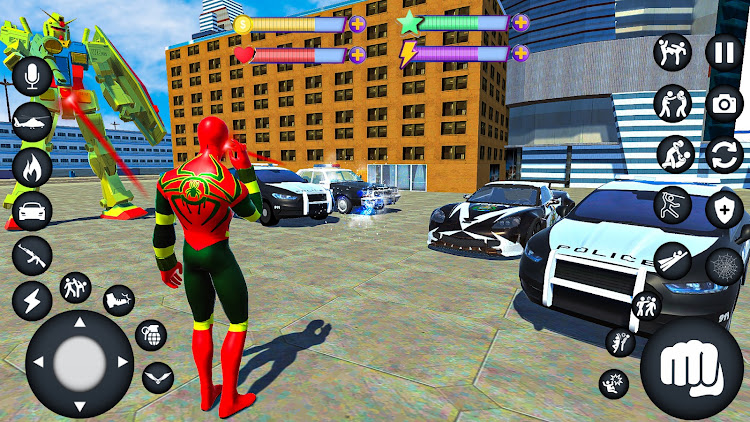 #7. Spider Rope 3D Fighting Games (Android) By: Ideogramz Entertainment