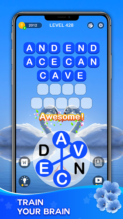 #2. Word Connect - Train Brain (Android) By: Solitaire Card Studio