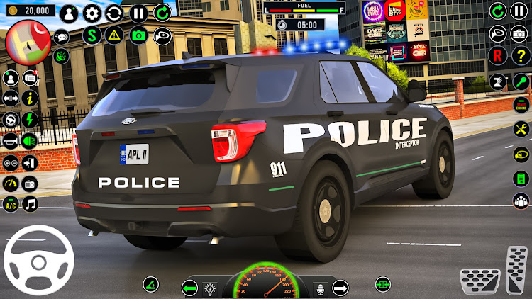 #9. Police Chase Car 3d Simulator (Android) By: AHW Gaming Studio