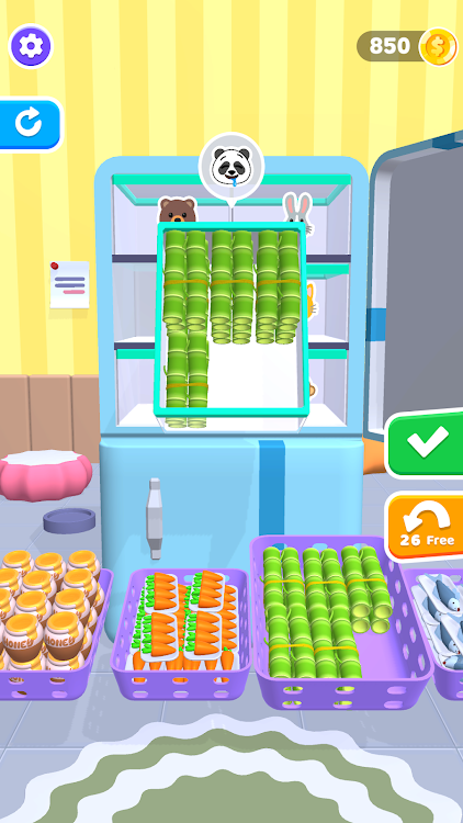 #3. Fridge Organizing Game (Android) By: Koi Games