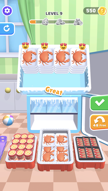 #6. Fridge Organizing Game (Android) By: Koi Games