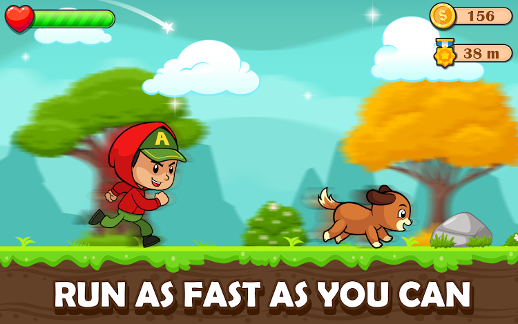 #2. Endless Dog Run - Running Game (Android) By: Yories: Learning Apps & Games for Boys and Girls